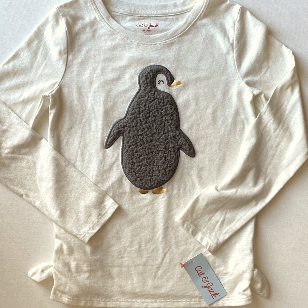 NWT Sherpa penguin longsleeve crew